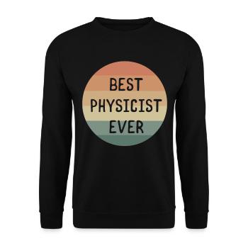 Best Female Physicist of All Time - Unisex Sweatshirt - black - Front - Alina (178cm) & Michal (187cm)