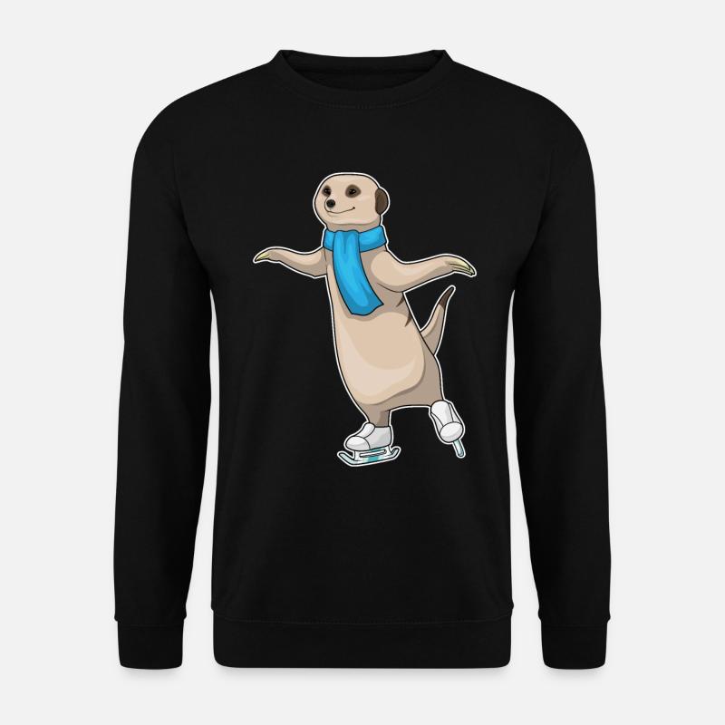 Suricates patins à glace - Sweat-shirt Unisexe - noir