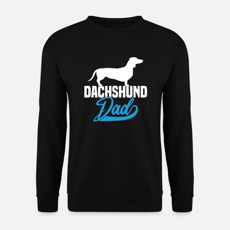 Papa teckel - Sweat-shirt Unisexe - noir