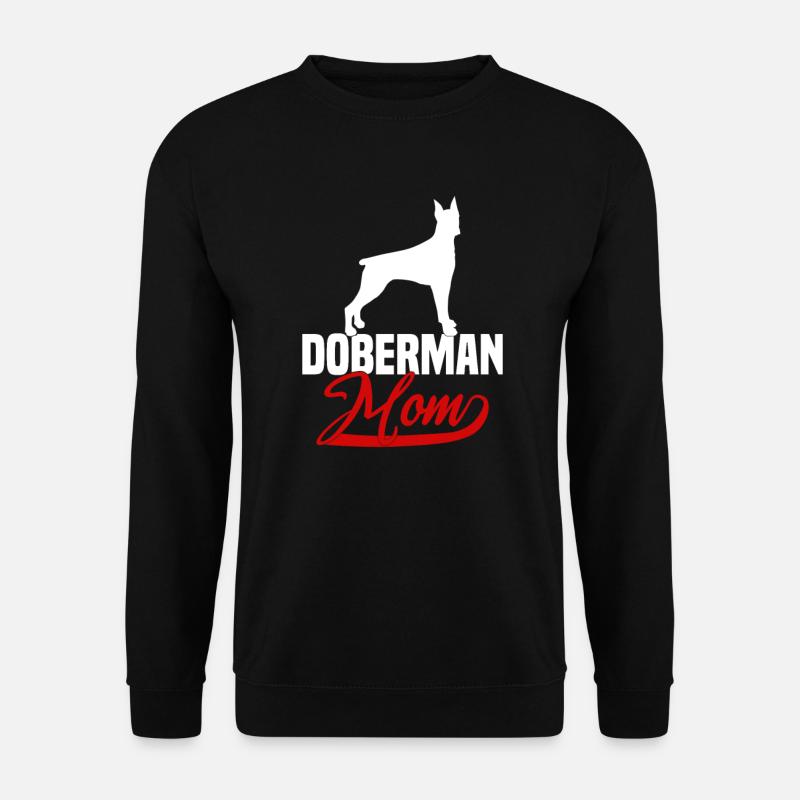 Maman Doberman - Sweat-shirt Unisexe - noir