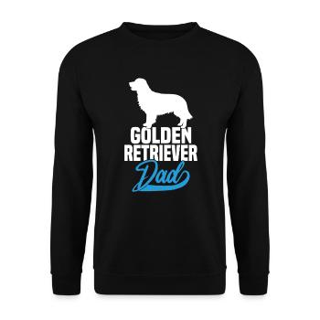 Papa Golden Retriever - Sweat-shirt Unisexe - noir - Devant - Alina (178cm) & Michal (187cm)
