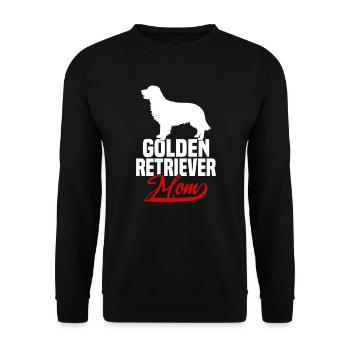 Maman Golden Retriever - Sweat-shirt Unisexe - noir - Devant - Alina (178cm) & Michal (187cm)