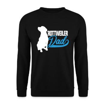 Papa Rottweiler - Sweat-shirt Unisexe - noir - Devant - Alina (178cm) & Michal (187cm)