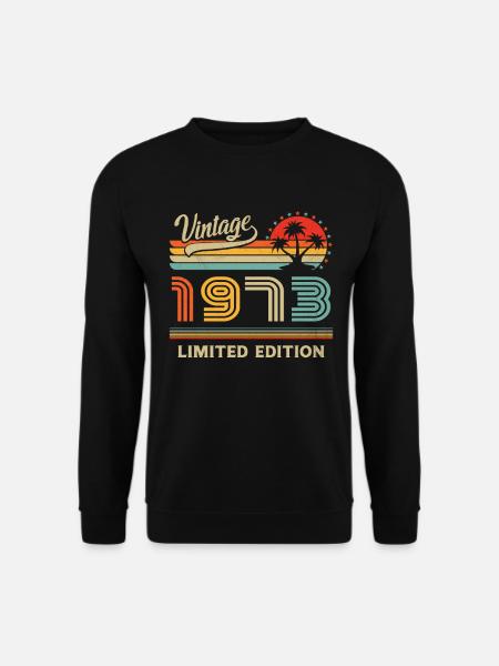 Jahrgang 1973 Limitierte Auflage - Unisex Pullover - Schwarz