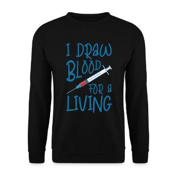 Phlebotomist Phlebotomie Krankenschwester Tech - Unisex Pullover - Schwarz - Vorne - Alina (178cm) & Michal (187cm)