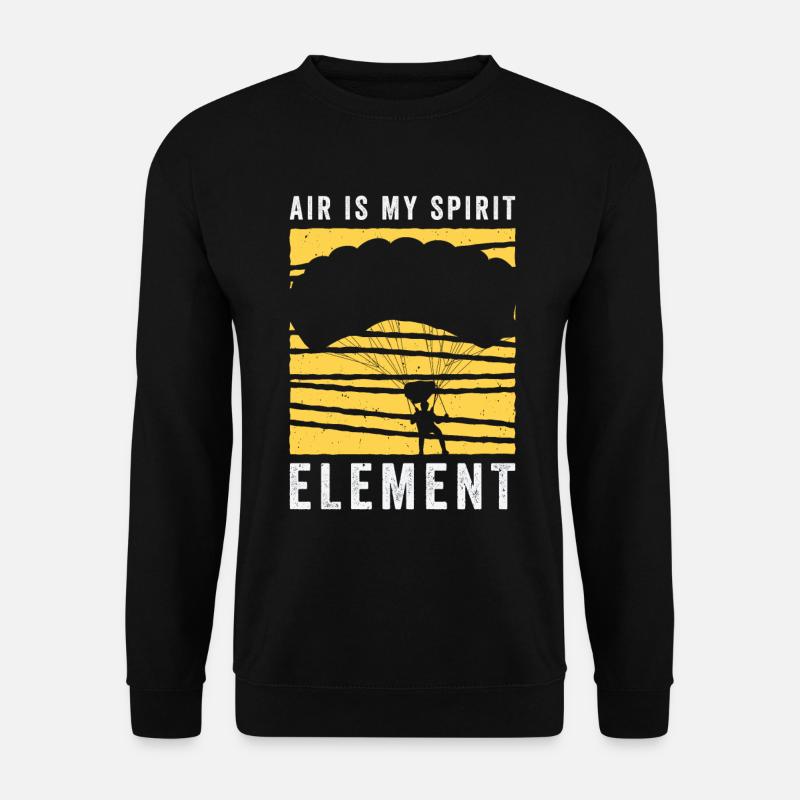 Parachutistes parachutistes - Sweat-shirt Unisexe - noir