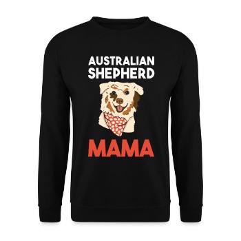 Chien Berger Australien Mama - Sweat-shirt Unisexe - noir - Devant - Alina (178cm) & Michal (187cm)