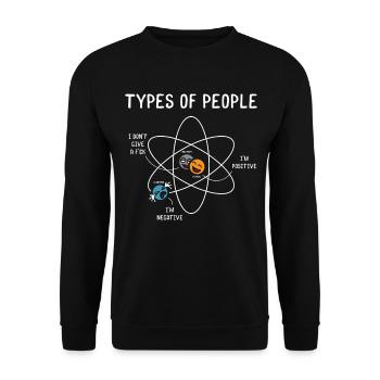 Lovers of science - Unisex Sweatshirt - black - Front - Alina (178cm) & Michal (187cm)