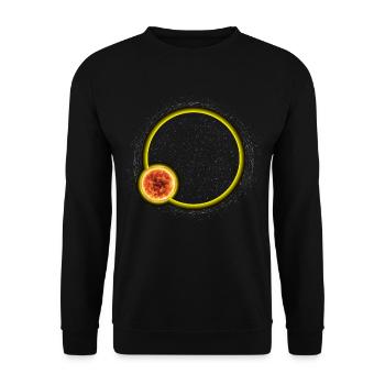 Mondfinsternis Astronomie Astronom - Unisex Pullover - Schwarz - Vorne - Alina (178cm) & Michal (187cm)