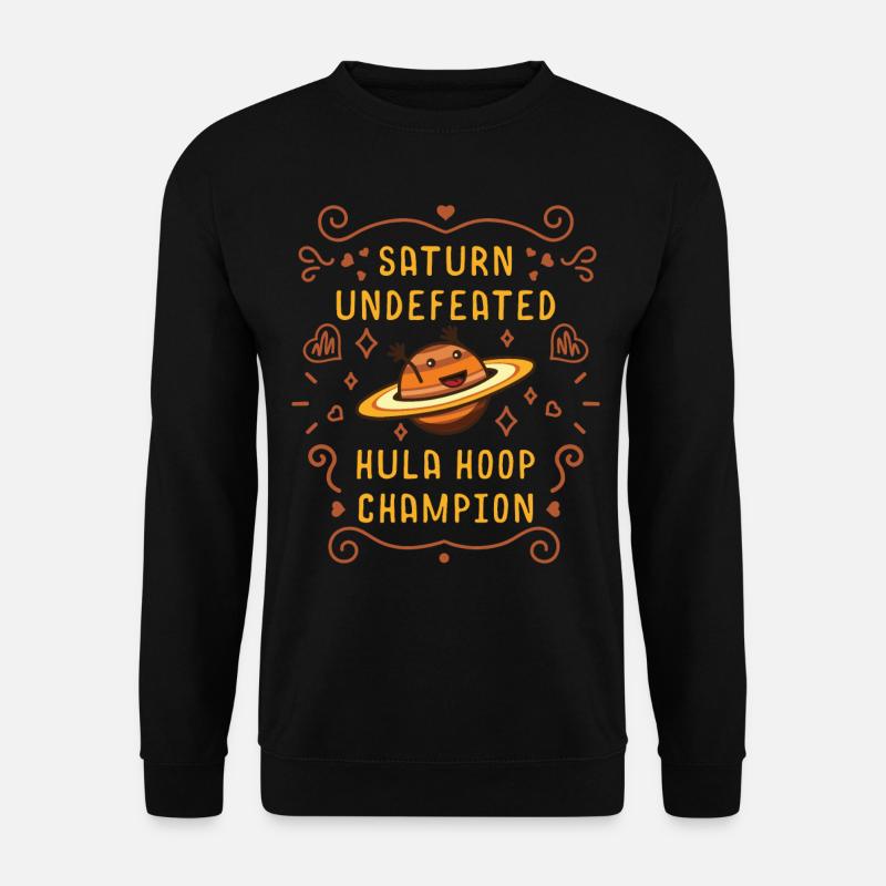 Saturn Exploration Astronomer Galaxy - Unisex Sweatshirt - black