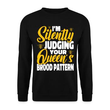 beekeeper beekeeper bees honey bee beekeeping - Unisex Sweatshirt - black - Front - Alina (178cm) & Michal (187cm)