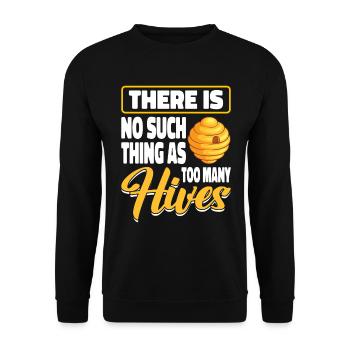 beekeeper beekeeper bees honey bee beekeeping - Unisex Sweatshirt - black - Front - Alina (178cm) & Michal (187cm)