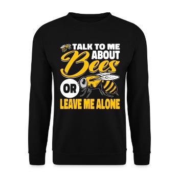beekeeper beekeeper bees honey bee beekeeping - Unisex Sweatshirt - black - Front - Alina (178cm) & Michal (187cm)