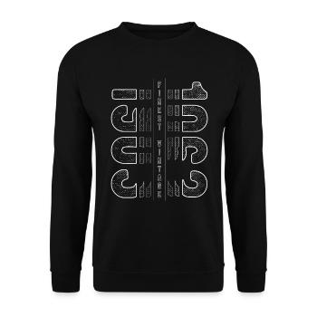 Finest Vintage 1963 Year of birth 1963 Birthday - Unisex Sweatshirt - black - Front - Alina (178cm) & Michal (187cm)