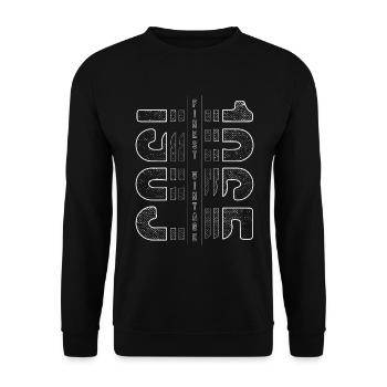 Finest Millésime 1965 Année de naissance 1965 Anniversaire - Sweat-shirt Unisexe - noir - Devant - Alina (178cm) & Michal (187cm)