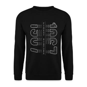 Finest Millésime 1967 Année de naissance 1967 Anniversaire - Sweat-shirt Unisexe - noir - Devant - Alina (178cm) & Michal (187cm)