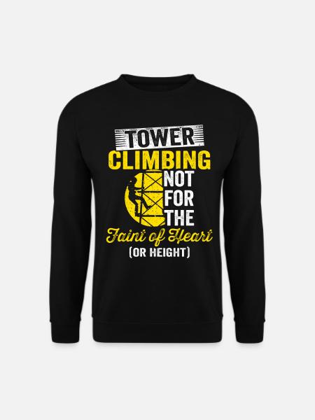 Cell Tower Climber Climbing Technician - Unisex Sweatshirt - black