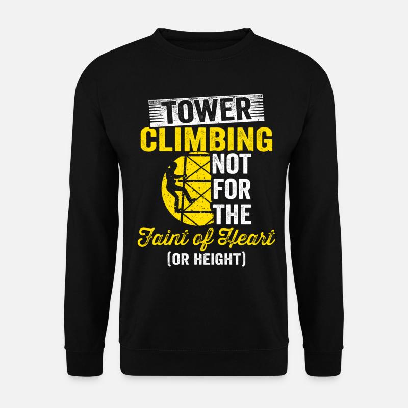 Cell Tower Climber Climbing Technician - Unisex Sweatshirt - black