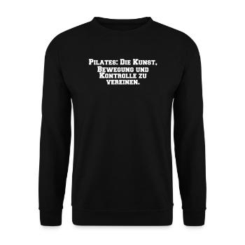 Pilates - Pilates: Die Kunst, Bewegung und - Unisex Pullover - Schwarz - Vorne - Alina (178cm) & Michal (187cm)