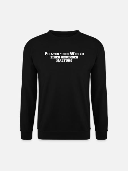 Pilates - Pilates - der Weg zu einer gesunden - Unisex Pullover - Schwarz