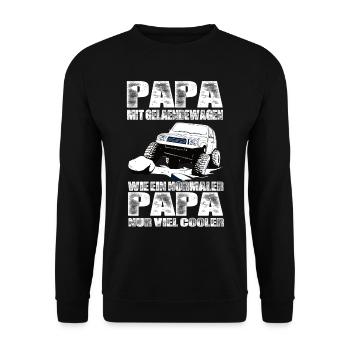 Geländewagen - Unisex Pullover - Schwarz - Vorne - Alina (178cm) & Michal (187cm)