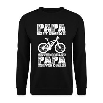 Ebike - Unisex Pullover - Schwarz - Vorne - Alina (178cm) & Michal (187cm)