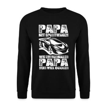Sportwagen - Unisex Pullover - Schwarz - Vorne - Alina (178cm) & Michal (187cm)