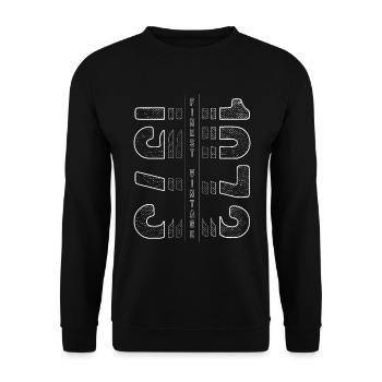 Finest Millésime 1973 Année de naissance 1973 Anniversaire - Sweat-shirt Unisexe - noir - Devant - Alina (178cm) & Michal (187cm)