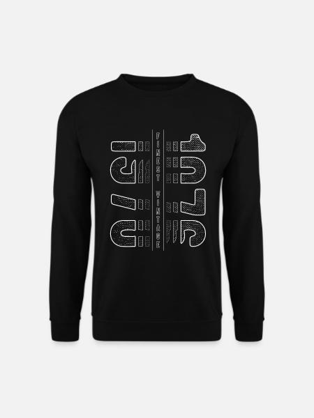 Finest Vintage 1976 Geburtsjahr 1976 Geburtstag - Unisex Pullover - Schwarz