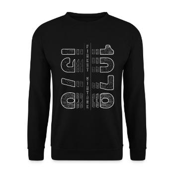 Finest Millésime 1978 Année de naissance 1978 Anniversaire - Sweat-shirt Unisexe - noir - Devant - Alina (178cm) & Michal (187cm)