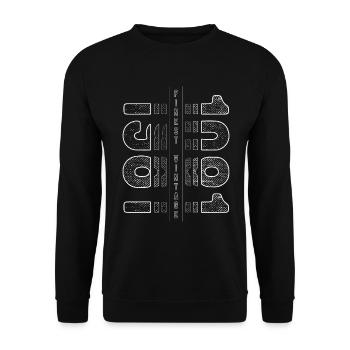 Finest Millésime 1981 Année de naissance 1981 Anniversaire - Sweat-shirt Unisexe - noir - Devant - Alina (178cm) & Michal (187cm)