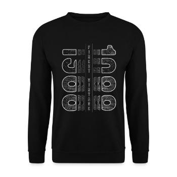 Finest Vintage 1988 Geburtsjahr 1988 Geburtstag - Unisex Pullover - Schwarz - Vorne - Alina (178cm) & Michal (187cm)