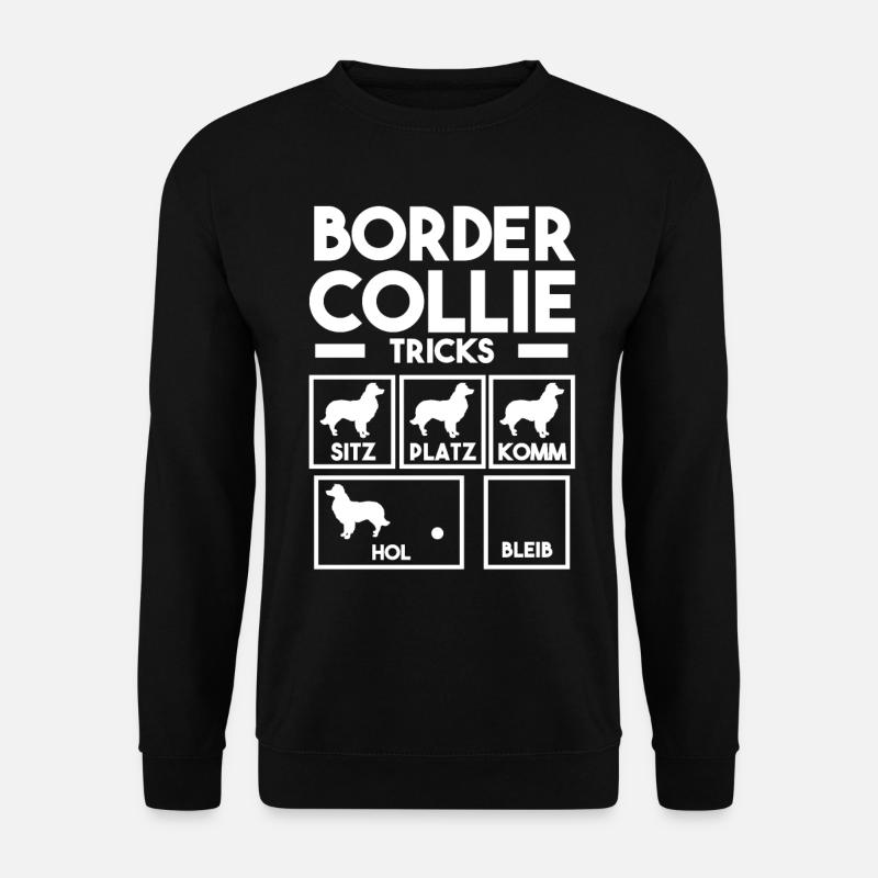 Hund Border Collie - Unisex Pullover - Schwarz