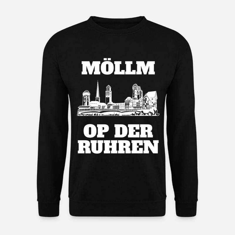Möllm op der Ruhren Mülheim an der Ruhr Ruhrpott - Unisex Pullover - Schwarz