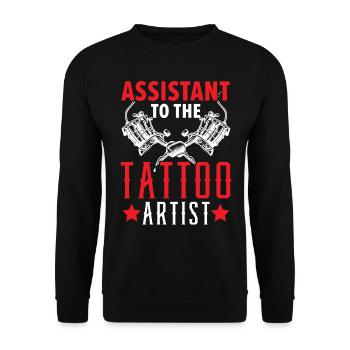 Ink It is good for a body Tattoo Tattoo - Unisex Sweatshirt - black - Front - Alina (178cm) & Michal (187cm)
