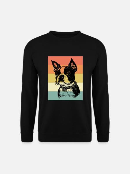 Boston Terrier - Unisex Pullover - Schwarz