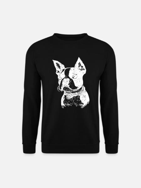 Boston Terrier - Unisex Pullover - Schwarz