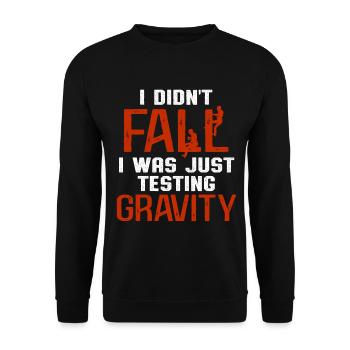 Cell Tower Climber Climbing Technician - Unisex Sweatshirt - black - Front - Alina (178cm) & Michal (187cm)