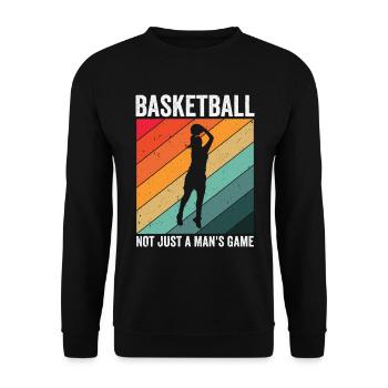 Journée internationale de la femme Basketball - Sweat-shirt Unisexe - noir - Devant - Alina (178cm) & Michal (187cm)