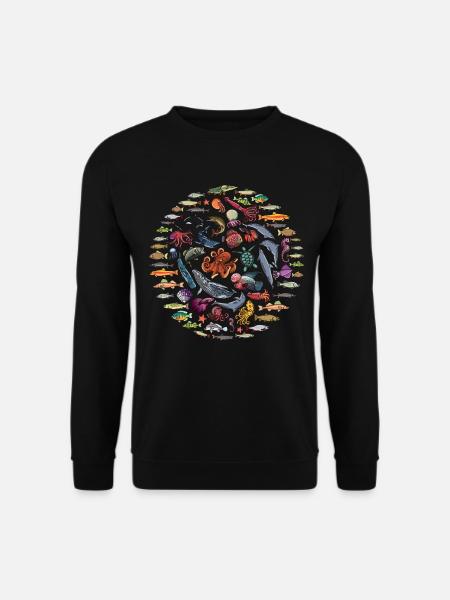 Meeresbiologe Aqua Scuba Diver - Unisex Pullover - Schwarz