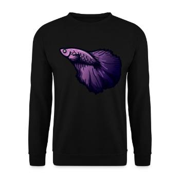 Plongée en eau Plongeur Océan - Sweat-shirt Unisexe - noir - Devant - Alina (178cm) & Michal (187cm)