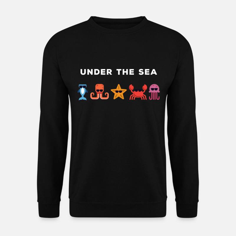 Unter dem Meer Meerestiere Aquarist - Unisex Pullover - Schwarz