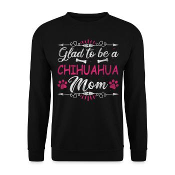 Dog Mom Glad To Be A Chihuahua Mom - Unisex Sweatshirt - black - Front - Alina (178cm) & Michal (187cm)