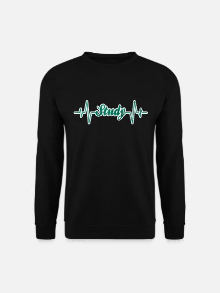 Studying heartbeat - Unisex Sweatshirt - black