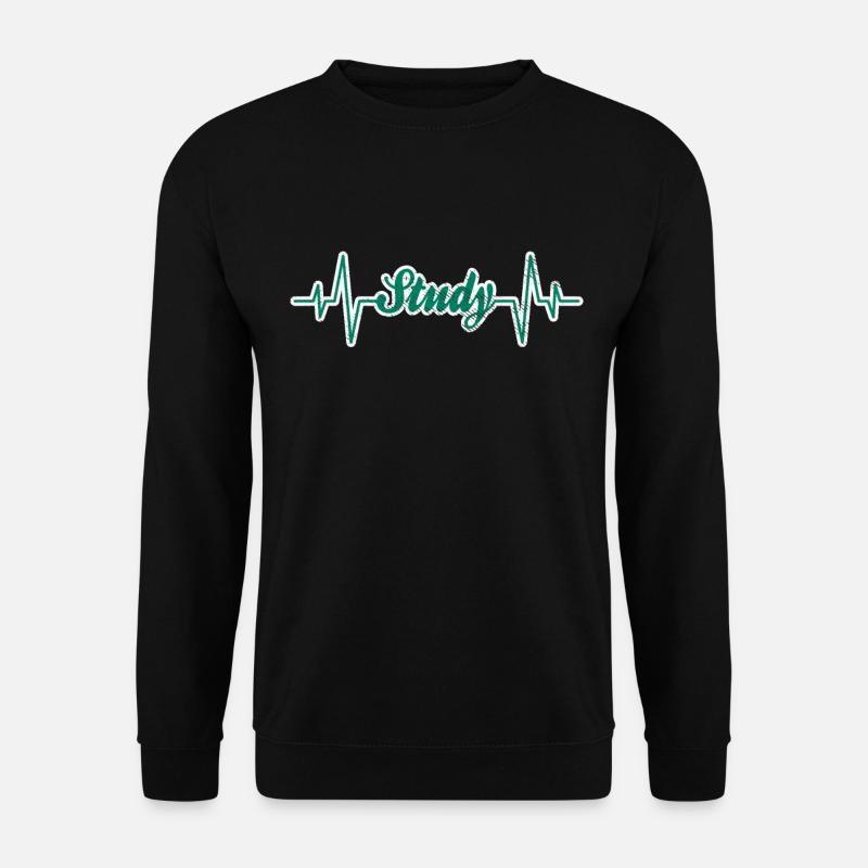 Studying heartbeat - Unisex Sweatshirt - black