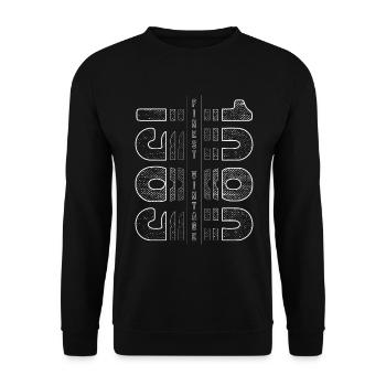 Finest Vintage 1989 Geburtsjahr 1989 Geburtstag - Unisex Pullover - Schwarz - Vorne - Alina (178cm) & Michal (187cm)