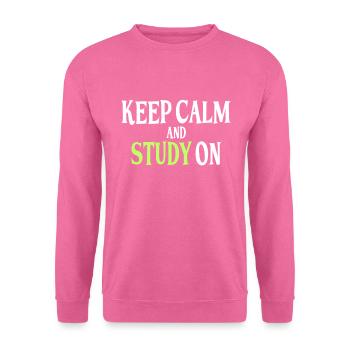 Studieren Spruch - Unisex Pullover - Pink - Vorne