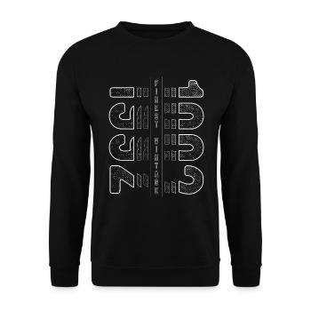 Finest Vintage 1992 Year of birth 1992 Birthday - Unisex Sweatshirt - black - Front - Alina (178cm) & Michal (187cm)