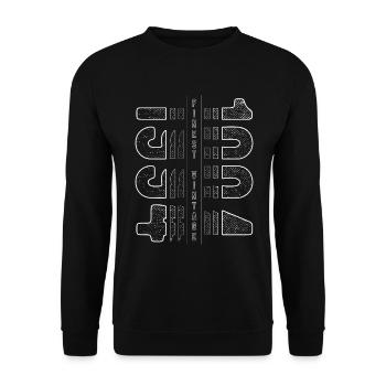 Finest Vintage 1994 Year of birth 1994 Birthday - Unisex Sweatshirt - black - Front - Alina (178cm) & Michal (187cm)