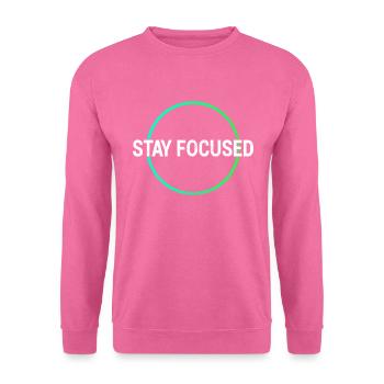 Fokus Lernen Shirt - Unisex Pullover - Pink - Vorne